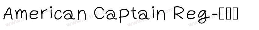 American Captain Reg字体转换